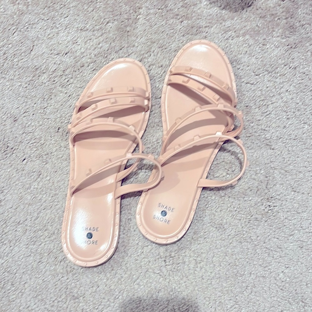 Shade & Shore jelly pink sandals size 10